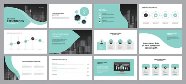 Présentation Entreprise Conception Utilisation Modèles Mise Page Pour Brochure Livre — Image vectorielle