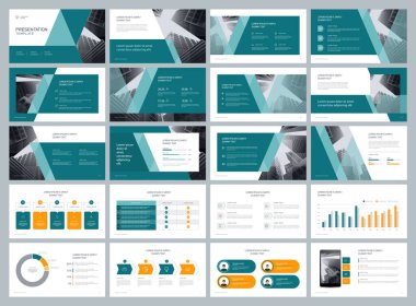 Broşür, kitap, yıllık rapor ve şirket profili için bilgi grafik unsurları tasarımı içeren şablon tasarımı ve sayfa düzeni tasarımı