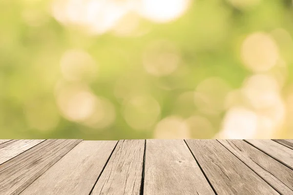 Antiguo Suelo Madera Con Fondo Borroso — Foto de Stock