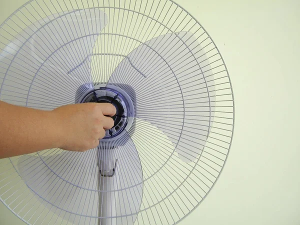 Instalación Piezas Ventilador Para Bienvenida Este Verano Montaje Piezas Ventilador — Foto de Stock