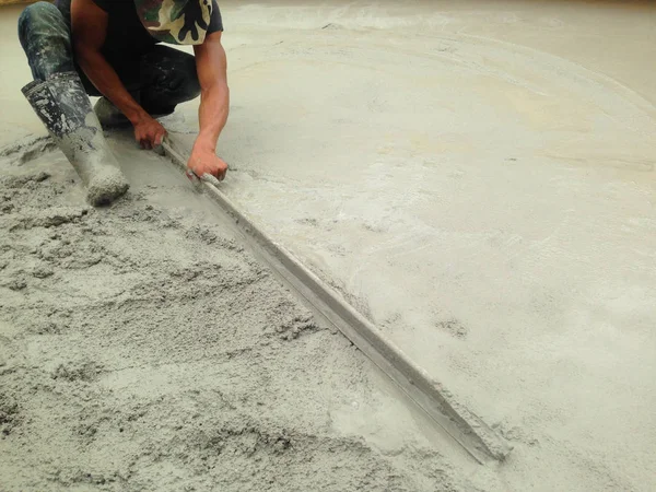 Mason Zemini Çimentolıyor Zemin Döşeme Yüzey Dekorasyon — Stok fotoğraf
