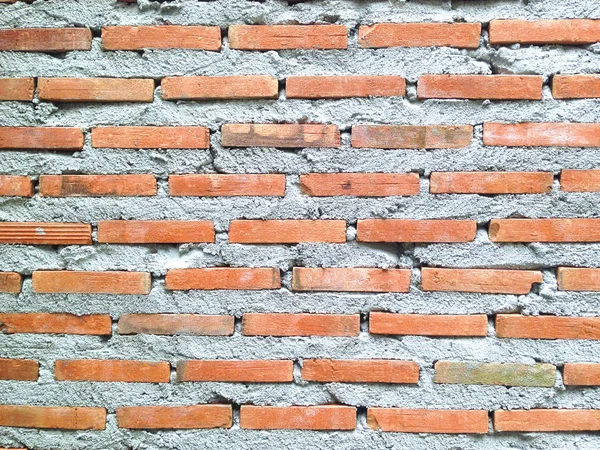 Albañilería Para Construir Muro Fondo Pared Ladrillo Rojo Papel Pintado — Foto de Stock