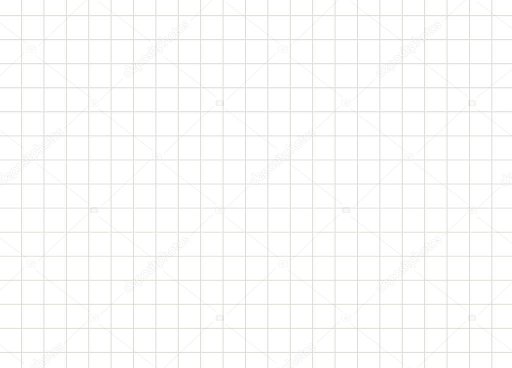 Gray grid line on white background. Gray table on white background.