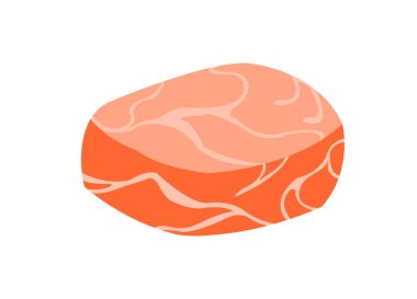 Beyaz arka plan üzerine izole edilmiş yağ tabakası ile domuz eti.