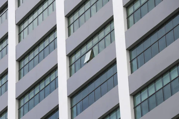 Glass Windows High Buildings Pattern Windows Line Building — Stock Photo, Image