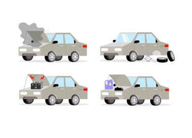 Radyatörler, piller, lastikler, motor yağı gibi arabalarda sık rastlanan sorunlar.