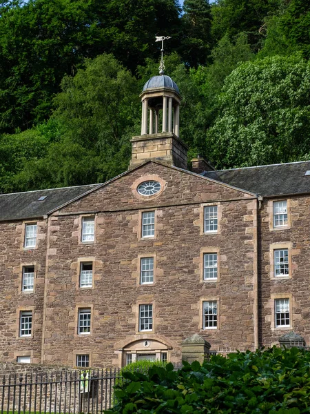 Watervallen New Lanark World Heritage Site Een Unieke 18De Eeuwse — Stockfoto