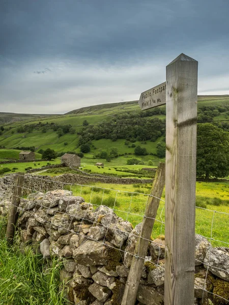 Footpath Keld Swaledale Yorkshire Dales National Park Its Upper Parts — Stock Photo, Image