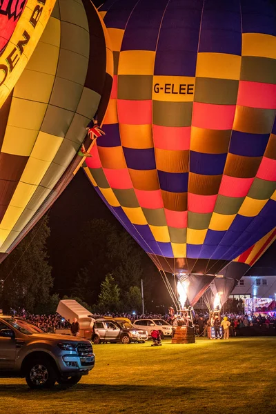 Strathaven Szkocja Sierpień 2018 Międzynarodowy Festiwal Balon Jest Magiczną Scenę — Zdjęcie stockowe