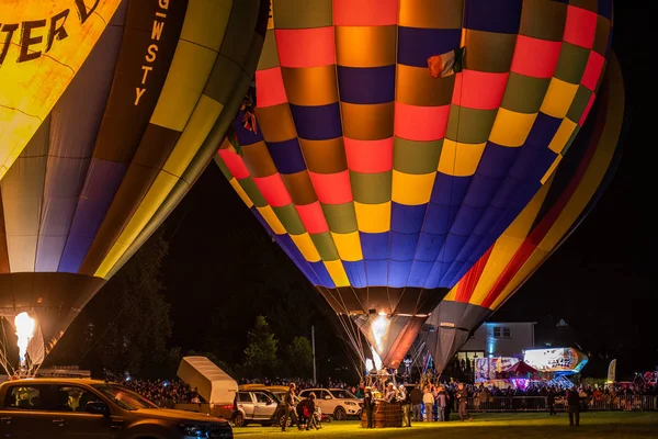 Strathaven Szkocja Sierpień 2018 Międzynarodowy Festiwal Balon Jest Magiczną Scenę — Zdjęcie stockowe