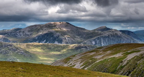 Poblíž Vrcholu Meall Gorm Pohledu Beinn Dearg Kopci Skotské Vysočině — Stock fotografie