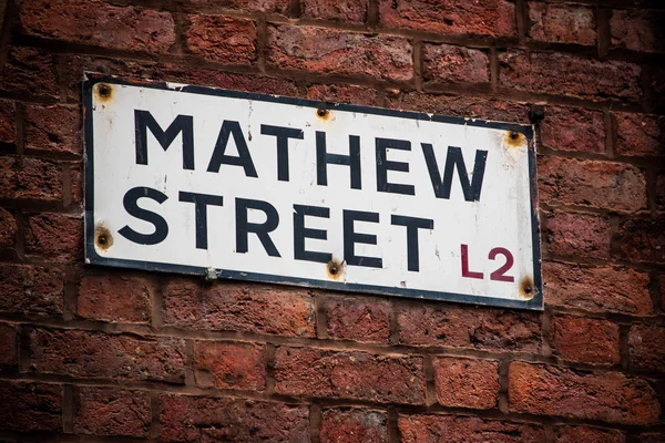 Mathew Street dans le quartier de la caverne — Photo