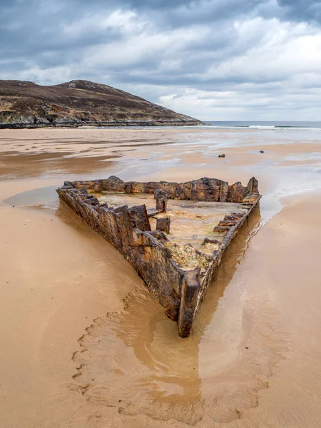 Naufrage du SS john Randolf sur la plage de Bettyhill — Photo