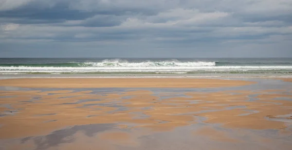 Baai van torrisdale en Sandy Surfing Beach — Stockfoto