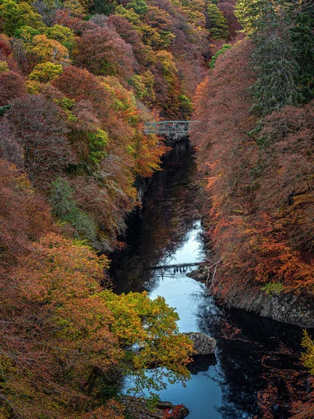 秋の色で川のギャラリー峡谷 — ストック写真