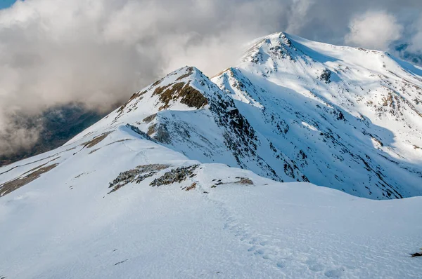 Skoç Skoçya Sgurr Ciste Duibhe Sgurr Nan Spainteacher Giden Ayak — Stok fotoğraf