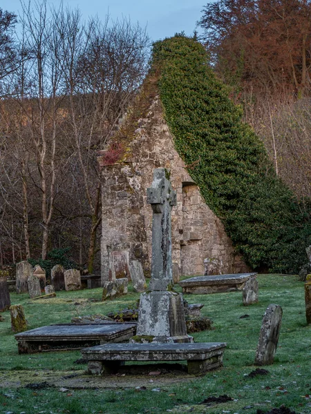 Resten Van Oude Campsie Parish Church Clachan Campsie Bij Lennoxtown — Stockfoto