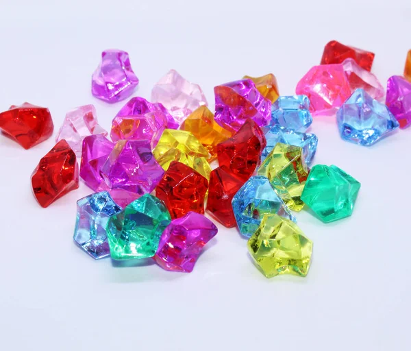 Elmas buz mavisi kristal izole