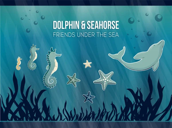 Deniz altında Akvaryum Arka Plan