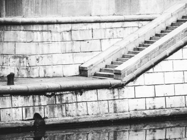 Baharın erken saatlerinde güneşli bir günde gölde suya iniyor..