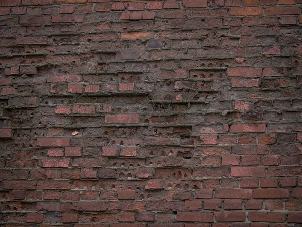 Textur Aus Alten Ziegeln Der Wand — Stockfoto