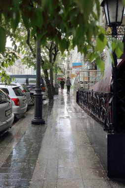 Vladivostok 'ta Aleutskaya ve Svetlanskaya caddeleri kesişiyor