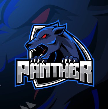 Angry Panther maskotu logo tasarımı