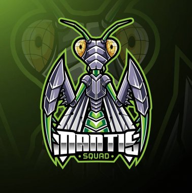 Mantis spor maskot logo tasarımı