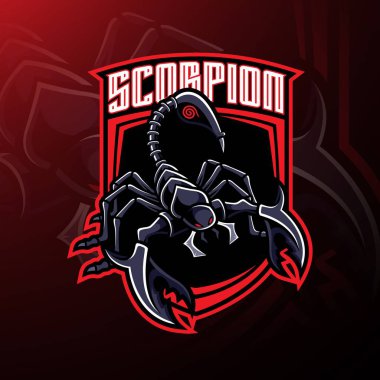 Scorpion spor maskotu logo tasarımı