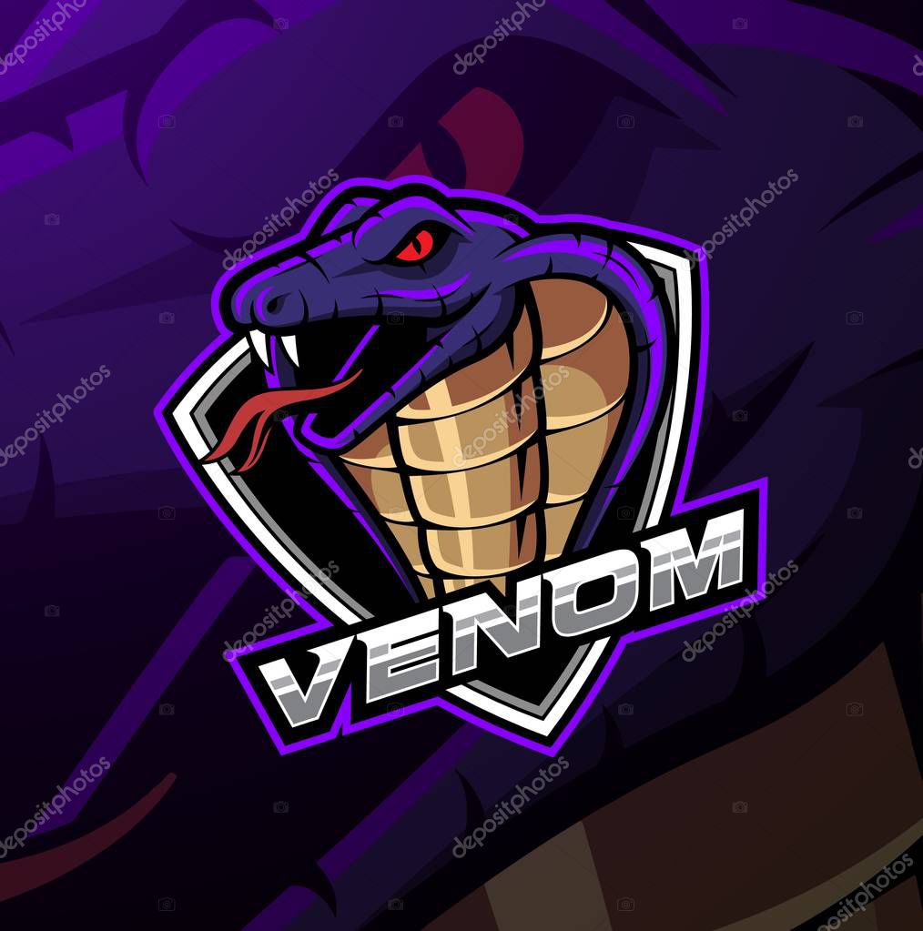 Cobra head mascot logo design