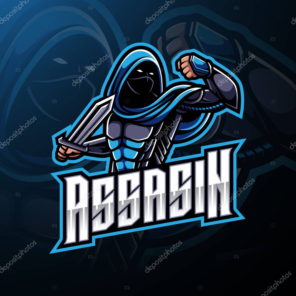 Assassin sport mascot logo design