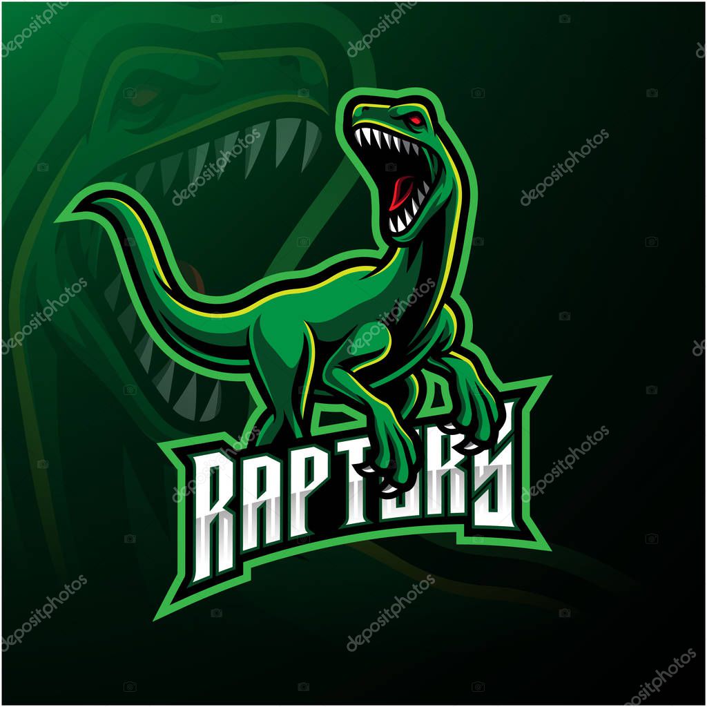 Raptor sport mascot logo design