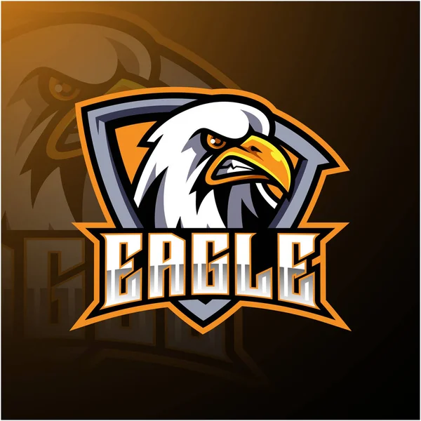 Eagle Sport Kabalája Logo Tervezés — Stock Vector