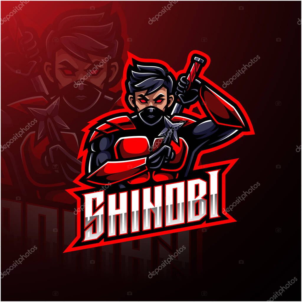 Shinobi sport mascot logo design