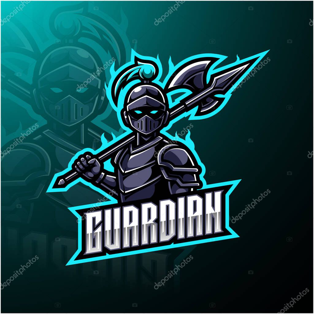 Guardian esports mascot logo design