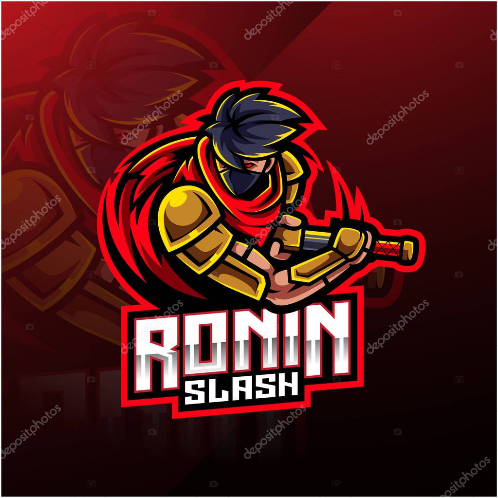 Ronin sport mascot logo design