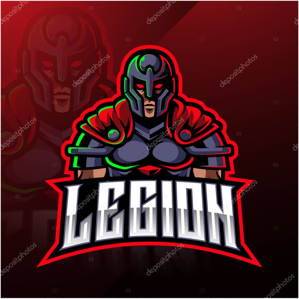 Legion warrior mascot logo design