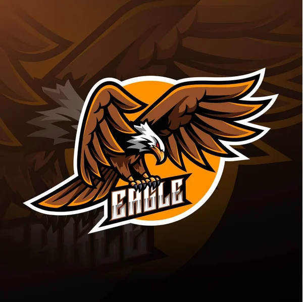 Eagle Sport Kabalája Logo Tervezés — Stock Vector