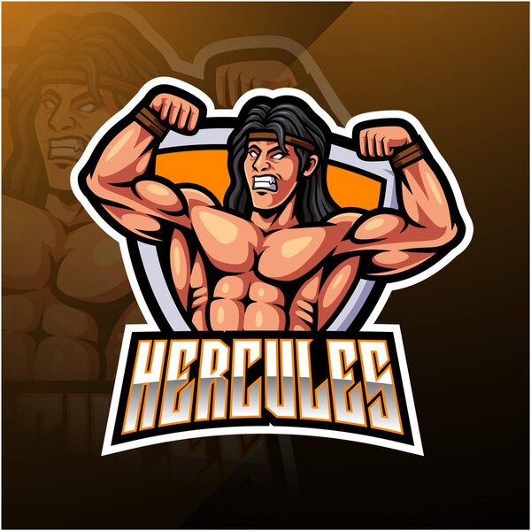 Hercules esport mascot logo design