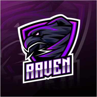 Raven spor maskot logo tasarımı