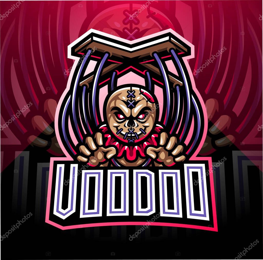 Voodoo esport mascot logo