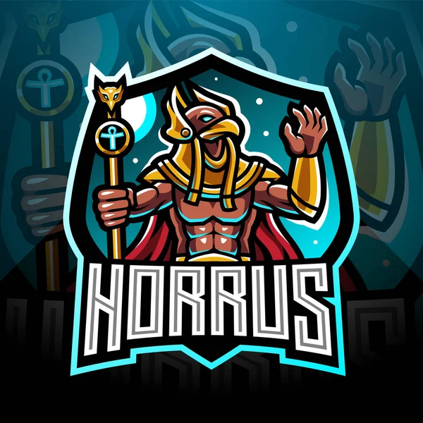 Logo Mascota Horus Esport — Archivo Imágenes Vectoriales