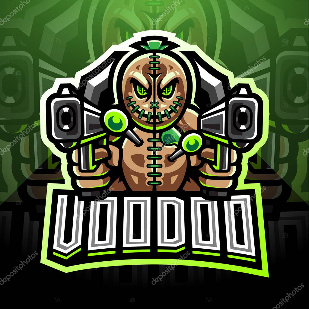 Voodoo Gunner esport mascot logo