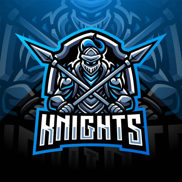 Knight esport mascot logo design