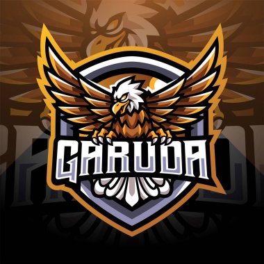 Garuda esport maskot logosu tasarımı