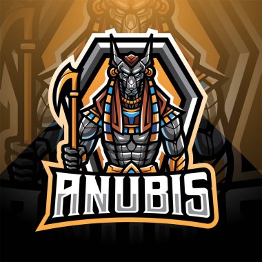 Anubis esport maskot logosu tasarımı
