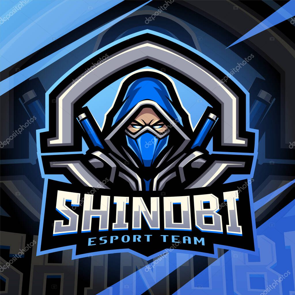 Shinobi esport mascot logo design