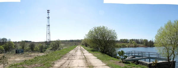 Panorama Barragem Lagoa Shapovo — Fotografia de Stock