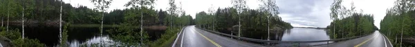 Панорама Велосипедной Поездки Финляндию — стоковое фото