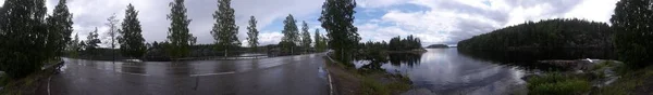 Panorama Bike Trip Finland — Stock Photo, Image